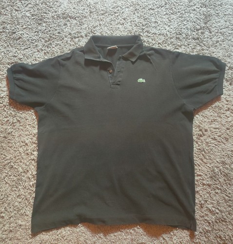 Polo lacoste nera maniche - lacoste,