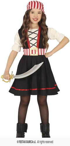 Costume bambina pirata corsaro - costume,
