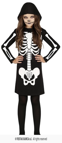 Costume bambina scheletro - costume,